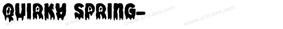 quirky spring字体转换